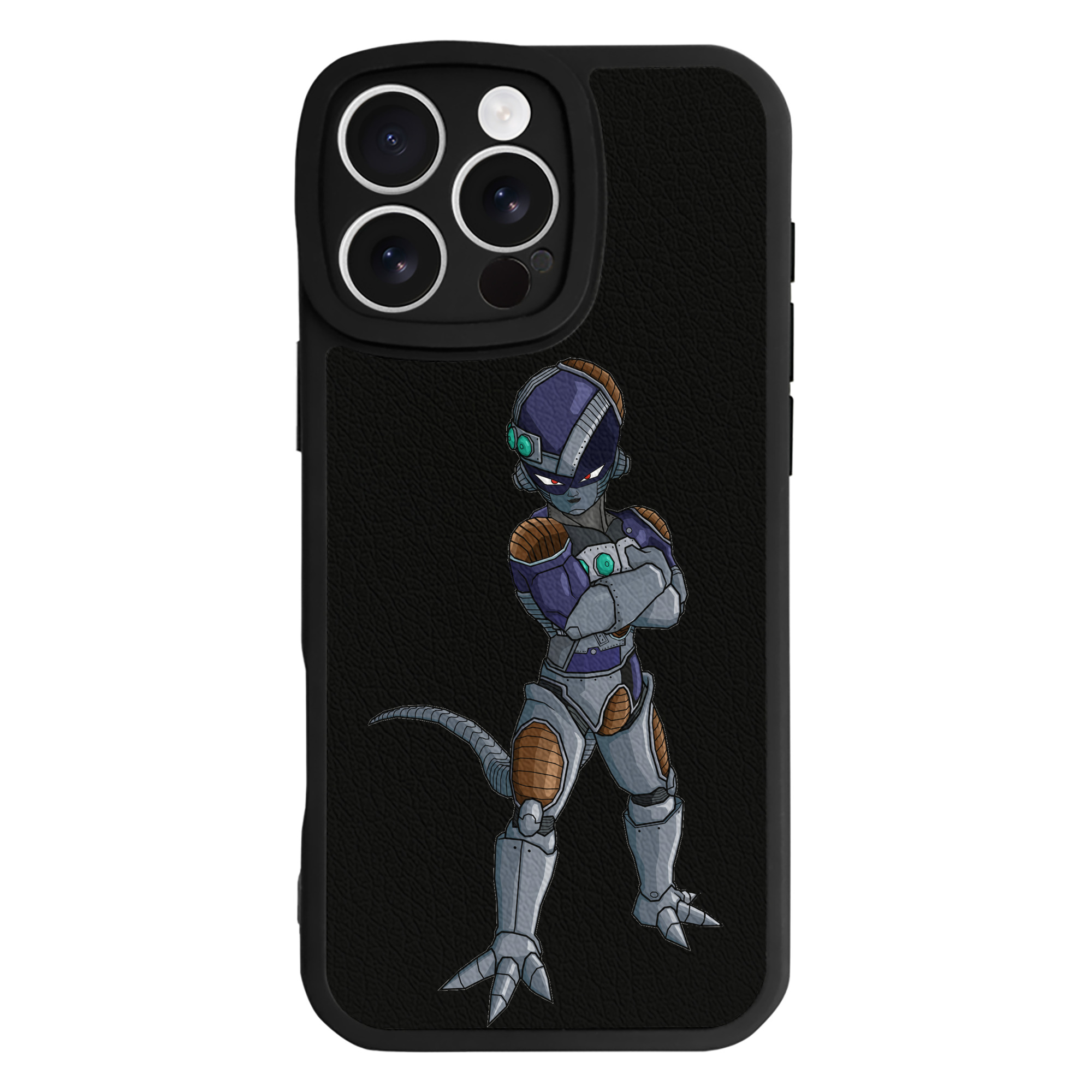（画像用） ドラゴンボール フリーザ DRAGON BALL Frieza 【iPhone 16シリーズ対応】シリコンスマホケース（レザー調） 材質：シリコン